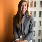 Zufriedene Kundin